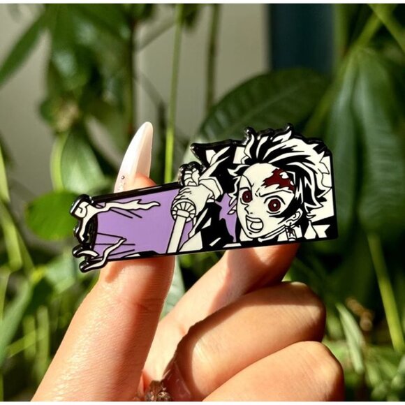 Demon Slayer Enamel Pin Set – Bold Manga Style Collectibles for Fans! - Picture 4 of 11